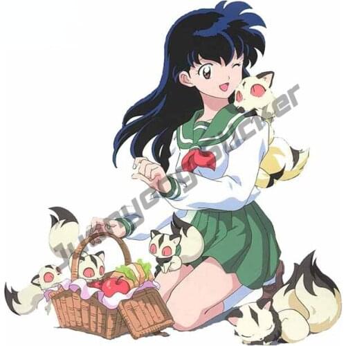 Cartoon Anime Inuyasha Car Stickers and Decal for Window Truck Camper Windshield Scratch-Proodf Motorcycle Decoration PVC13x13cm