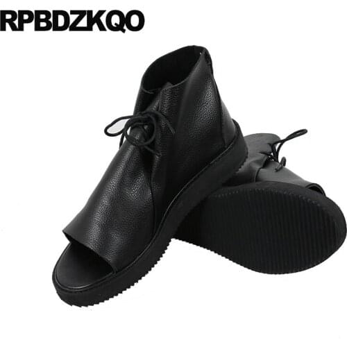 Outdoor casual platform native boots large size plus men sandals leather summer black designer high quality shoes 45 genuine