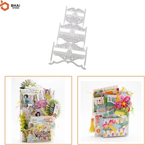 New Design Gift Box Accessories Metal Cutting Dies Cut Decoration Scrapbook Paper Card Embossing Decor Craft 2021