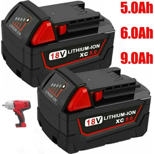 Original 18V 9.0Ah Replacement Lithium Ion Battery for Milwaukee M18 Power Tool Batteries 48-11-1815 48-11-1850 48-11-1860 Z50
