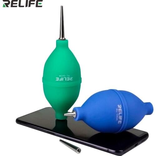 RELIFE RL-043A 2 In 1 Phone Repair Dust Cleaner Air Blower Ball Cleaning Pen for PCB PC Keyboard Camera Lens Dust Removing
