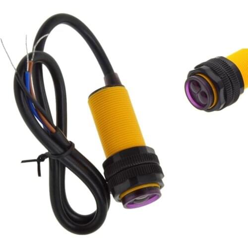 Smart Car Robot E18-D80NK Infrared Obstacle Avoidance Photoelectric Sensor Proximity Switch 3-80cm Detection Range Adjust