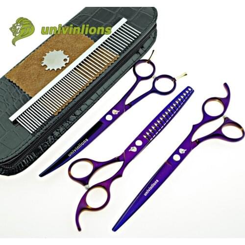 Univinlions 7" cat dog grooming scissors pet grooming scissors pet shears dog clippers sheep dog shears hot animal clippers