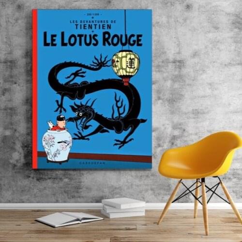 Famous paintings TINTIN by rene magritte wall paintings for home decor idea oil painting art