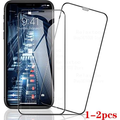 1-2pcs for iPhone 12 pro max Protective Glass Screen Protector on for iPhone 12 max 12pro 12max safety protection glass film