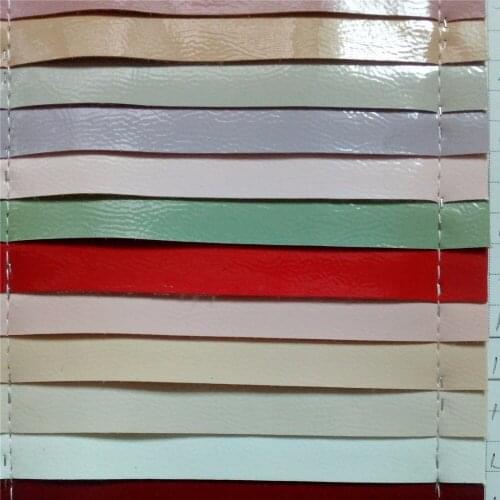 10 yards roll 0.7mm soft Mirror surface cantaloupe pattern PU leather garment fabric clothes jacket coat waterproof Artificial