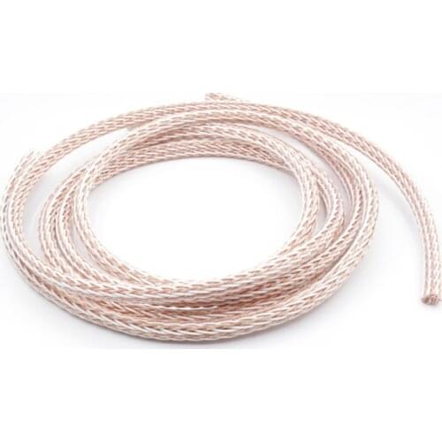 24 cores 12TC High Purity OCC Wire Speaker Cable Power Cord For Speaker Amplifier CD DVD Player Turntable