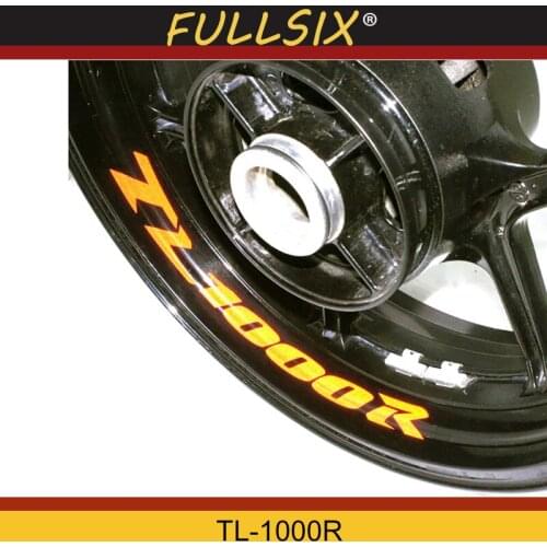 Seven colors 8X CUSTOM INNER RIM DECALS WHEEL Reflective STICKERS STRIPES FIT SUZUKI TL 1000R TL1000R