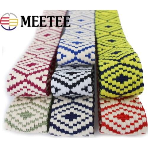 4Meters 38mm 2mm thick Polyester Cotton Webbing DIY Sewing Jacquard Ribbon Sewing Clothes Bag Straps Hats Decorative Tapes