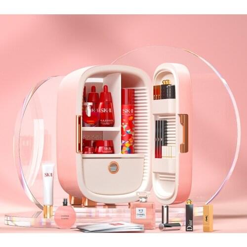 Skin Care Makeup Fridge mini Fridge for costmics Storage Cosmetic Cooler Refrigerator Cooling Mini Fridge 10L Refreshing