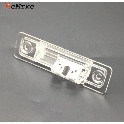 EEMRKE Car Rear View Camera Bracket for Opel Astra L48 / Corsa F08 F68 / Omega 21 22 23 25 26 License Plate Lights Housing Mount