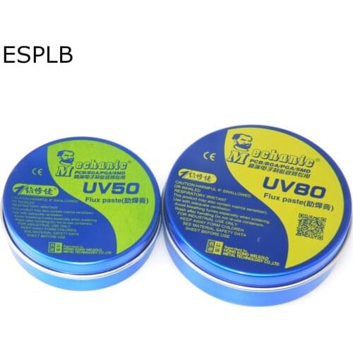 Mechanic Flux Paste No-clean PCB/BGA/PGA/SMD MCN-UV80/UV50 Soldering Tin Flux Electric Soldering Iron Welding Fluxes Paste