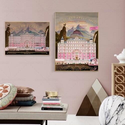 Grand Budapest Hotel Canvas Painting Classic Film Posters For Wall Art Home Decor