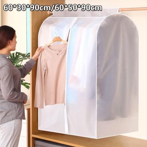 Wardrobe Clothes Dust Cover Clothing Dress Garment Suit Coat Protector Wardrobe Storage Case Bags Dustproof Hanging Bag
