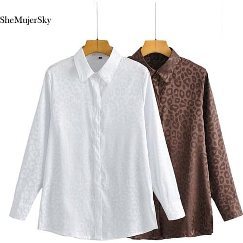 SHEMUJERSKY Satin Blouses