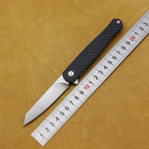 LOVOCOO DS1 folding knife D2 blade G10 handle Tactical Hunting Camping Survival Pocket Fruit knives Portable EDC Tools