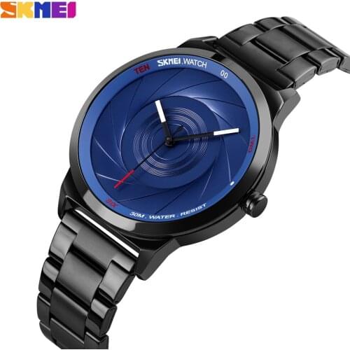 SKMEI Mens Quartz Watches Brand Luxury Business Male Wristwatches Stainless Steel Bracelet Waterproof Clock Relogio Masculino