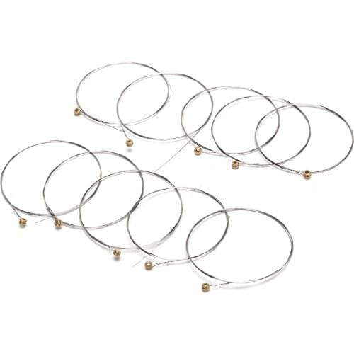 10 Pcs Guitar Strings Stainless Steel Acoustic Guitar String 1st E String 0.30mm