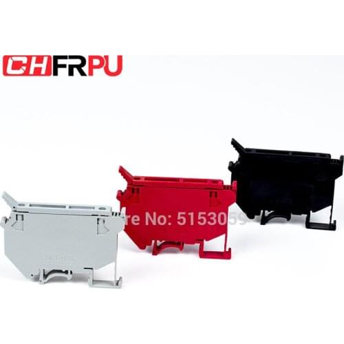 10Pcs UK5 HESI DIN Rail Fuse Terminal Blocks Gray UK5-HESI Connector Screw Type