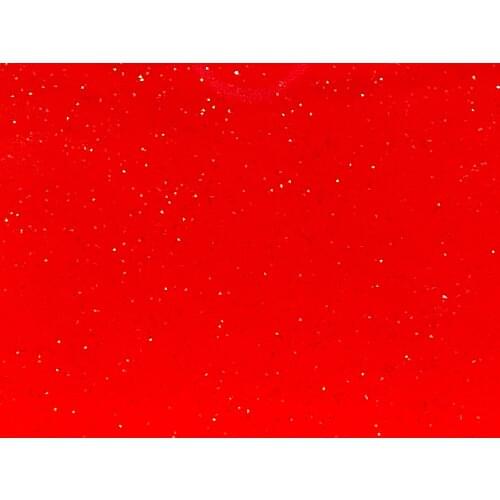 Acrylic/PMMA 2-Sided Transparent Glittering Colour Sheets 3.0mm for Jewelries, Crafts, Art Works, Decoration - Red (TG106)