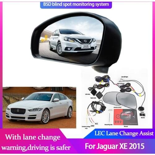 Car BSD System BSA BSM Blind Spot Detection Driving Warning Safety Radar Alert Mirror For Jaguar XE 2015