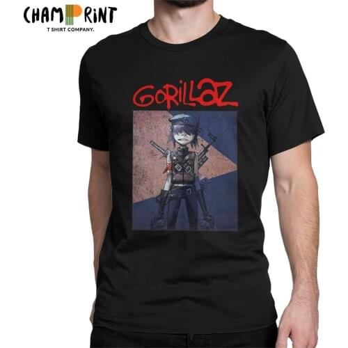 Funny Timothee Chalamet Gorillaz T-Shirt for Men Crewneck 100% Cotton T Shirt Short Sleeve Tees Summer Tops