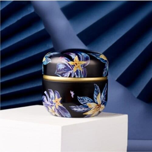 Stainless Steel Tea Caddy Scented Tea Candy Sealed Box Snacks Dried Fruit Storage Jar Candle Jar Jewelry Box Tinplate Can