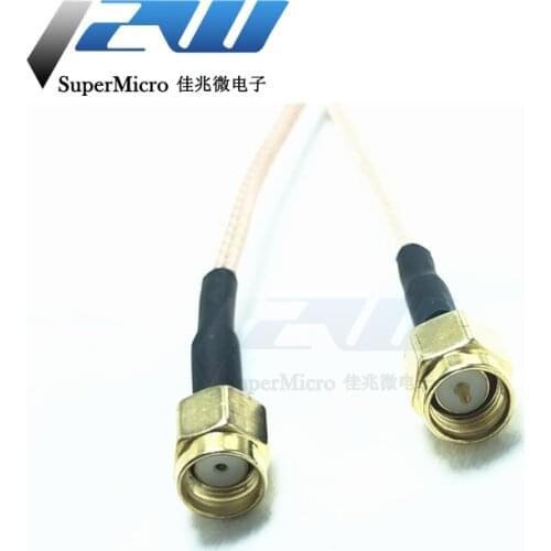SMA male to RP SMA male RG316 cable set Jumper piggtail 5 cm / 10/15/30/50 cm / 1 m SMA crimp male FPV RG316 50 ohm cable