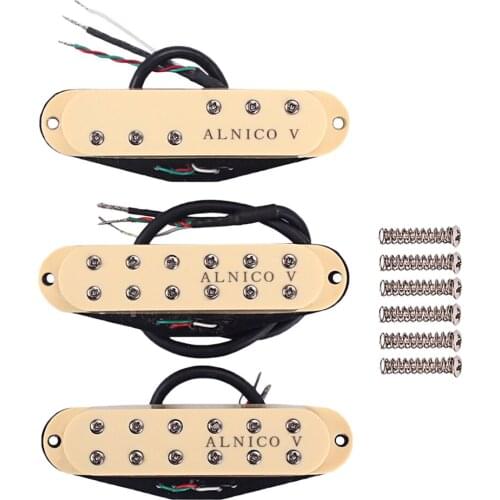 1 Set Alnico V Humbucker Pickup M/N/B for ST Electric Guitar Replacement Parts