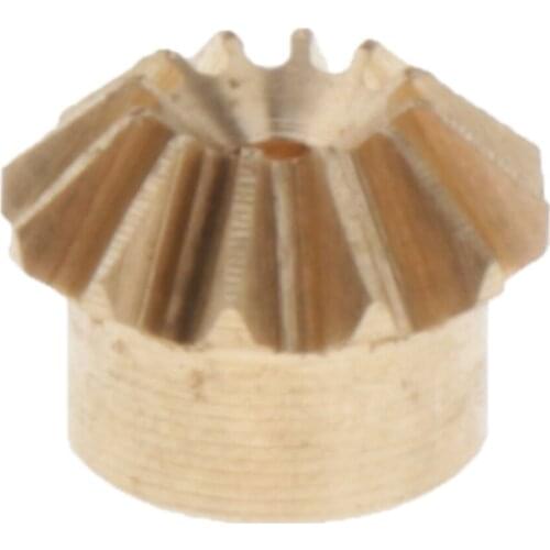 Conical Bevel Pinion Gear 1mm Hole Diameter 12 Brass 0.4 Module