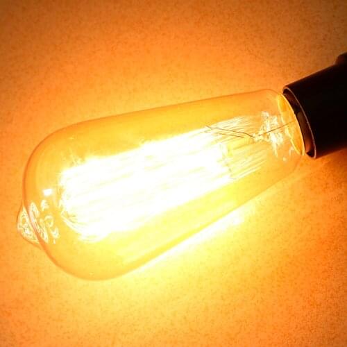 4PCS Retro Edison Bulbs E27 220V Incandescent Bulbs 40W ST64 Filament Bulb Vintage Edison Light For Pendant Lamp bulb lighting