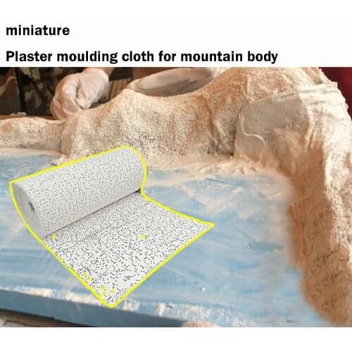 Miniature Plaster moulding cloth for mountain body DIY Modification Material for Train Military Sand Table Landscape Scene