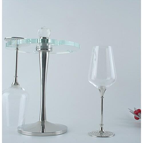 350ml Multi-drill Base Borosilicate Wine Glass Wedding Luxurious Wine Glasses Set Wedding Table Decoration Goblet Packing Box