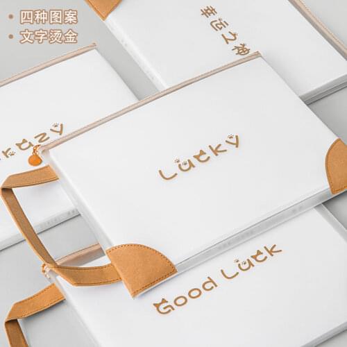 Creative Tote File Bag Portable Office Supplies Organizer Bags Casual Tote Office School Document Supplies