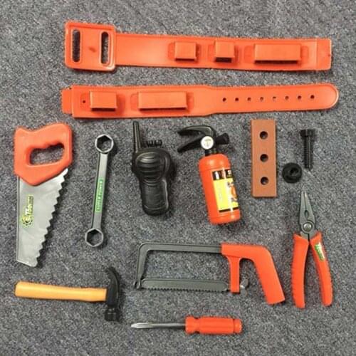 Fireman Sam Portable toolbox Children indoor play house set Toys Baby DIY scene Tools Fire fighter Cartoon Kids Boys Girls gift