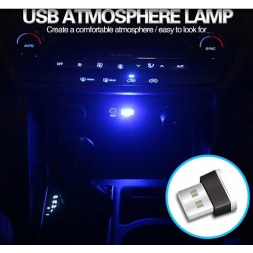 Car Interior Ambient Light 4 Colors LED Neon Mini Usb Atmosphere Lamp for BMW 1 2 3 4 5 6 7 Series X1 X3 X4 X5 X6 E60 E90 F07 F0