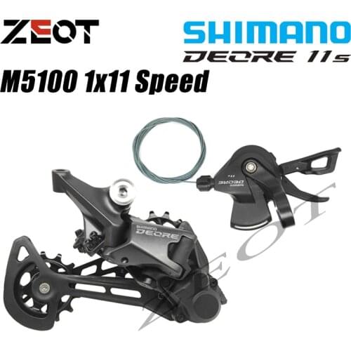 SHIMANO DEORE M5100 SL-M5100 SHIFT LEVER Right RD-M5100 REAR DERAILLEUR MTB 11S 11-SPEED Pair Group 11V 51T