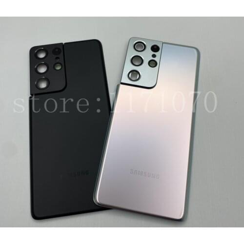 Brand New Original Samsung Galaxy S21 Ultra 5G G997 SM-G997FD Back Battery Cover Rear Door Housing Glass Panel Replacement Parts