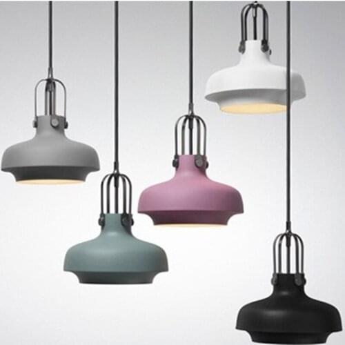 Post-Modern Simple Minimalist Restaurant Bar Clothing Store Aluminum Office Bedrooms Single Color Chandelier