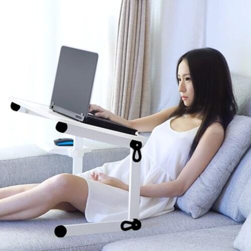 Laptop desk bed Small table student dormitory lazy folding bracket bed small desk