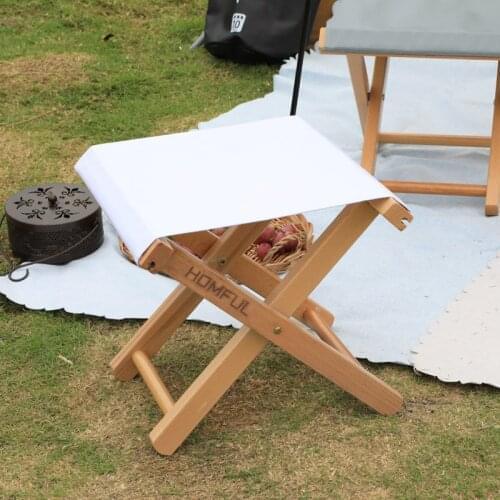 Solid wood material outdoor folding solid wood Mazar portable travel fishing portable folding small Mazar stool