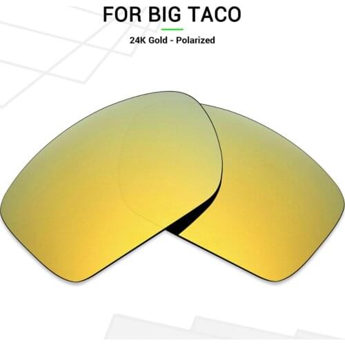 Mryok POLARIZED Replacement Lenses for-Oakley Big Taco Sunglasses 24K Gold