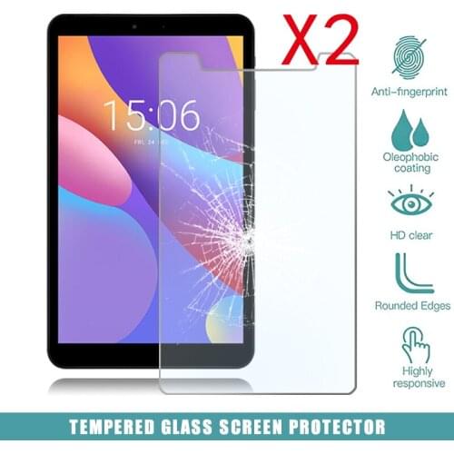 2Pcs Tablet Tempered Glass Screen Protector Cover for Chuwi Hi8 Air Eye Protection Anti-Scratch Explosion-Proof Tempered Film