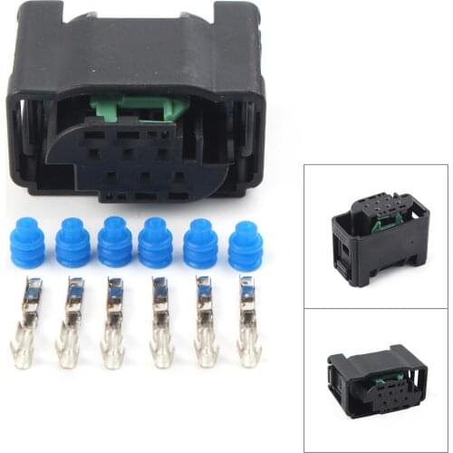 1 pcs Electronic Throttle Body 1 Connector w 6 Pins and 6 Seals for Bosch Car-styling Accessories Parts