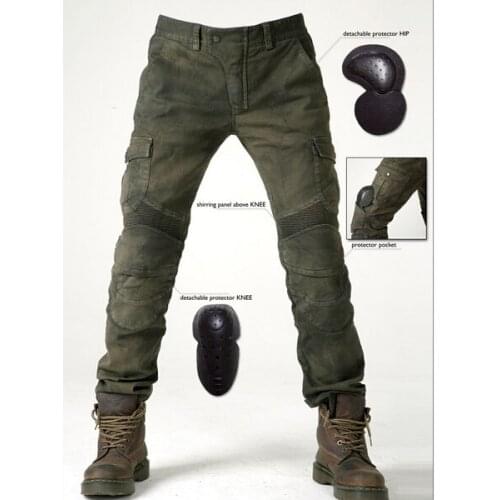 2018 Newest Hot sales Uglybros MOTORPOOL UBS06 jeans Leisure motorcycle jeans pants of locomotive army motor pants two colors