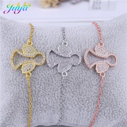 2020 New Fashion Friendship Bracelets Gold//Rose Gold Angel Wing Charm Bracelets For Women Girls Gift Trandy Jewelry