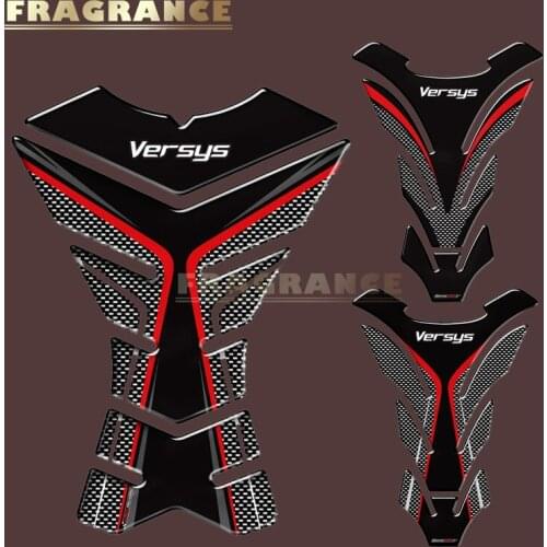 3D Rubber Sticker Motorcycle Emblem Badge Decal For Kawasaki Versys 650 1000 X300 Versys-X Tank All Years
