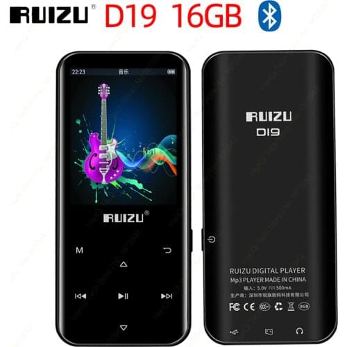 RUIZU D19 Bluetooth MP3 Player 16GB Portable Audio Walkman MP3 Music Player With FM,Recorder,E-Book,Pedometer Player Bluetooth