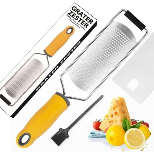 Citrus Lemon Zester Cheese Grater Stainless Steel Mill Cheese Grater Tools Chocolate Lemon Zester Fruit Peeler Kitchen Gadgets