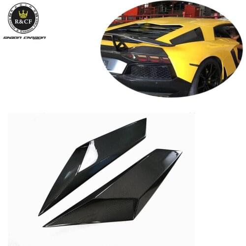 For Lamborghini Aventador LP700 SV style carbon fiber rear SIDE VENT SCOOP Air Intake Duct Rear Cover Trim